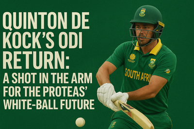 Quinton de Kock’s ODI Return: A Shot in the Arm for the Proteas’ White-Ball Future