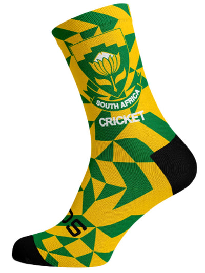 Proteas Cricket Geometric Crew Socks